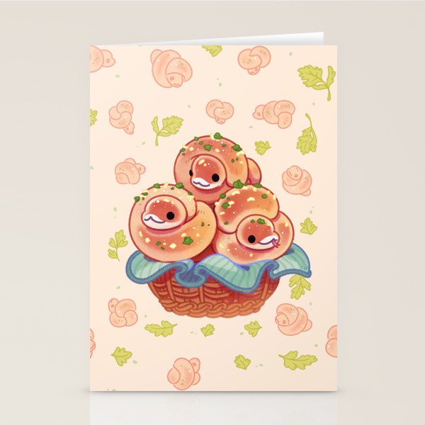 Garlic knot pythons Stationery Card Gallery Image 1