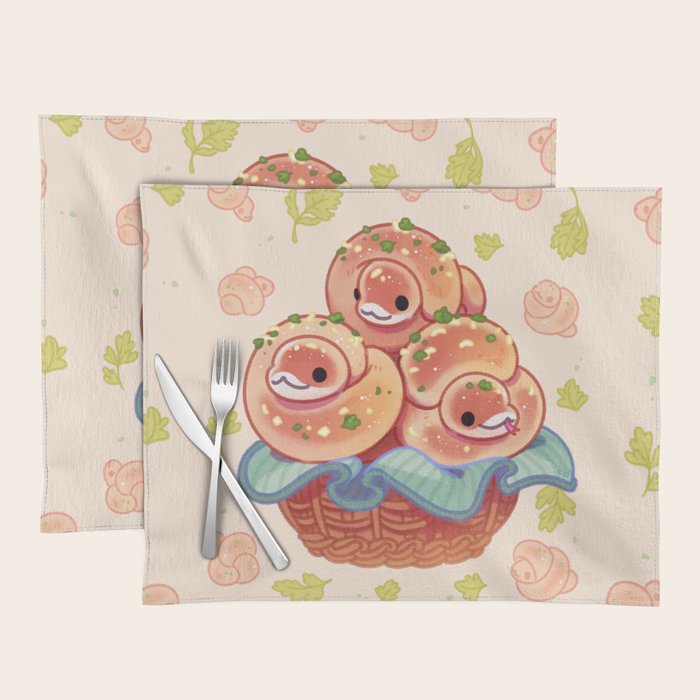 Garlic knot pythons Placemat Gallery Image 1
