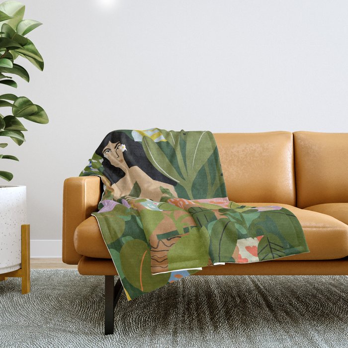I Need More Plants Throw Blanket Gallery Image 1