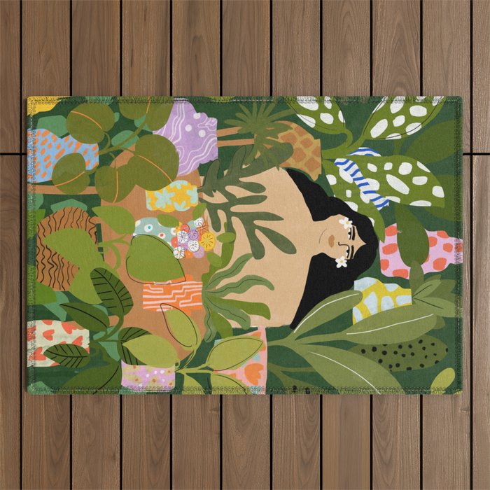 I Need More Plants Outdoor Rug Gallery Image 1