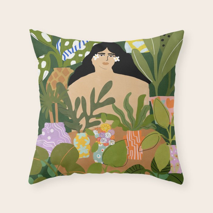 I Need More Plants Throw Pillow Gallery Image 6