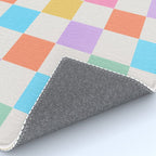 Pastel Checkered Pattern Rug Gallery Image 4
