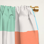 Pastel Checkered Pattern Window Curtain Gallery Image 2