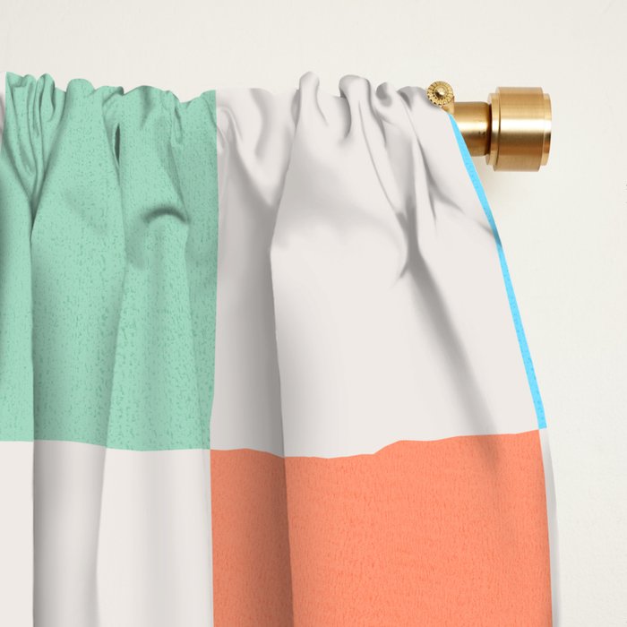 Pastel Checkered Pattern Window Curtain Gallery Image 2