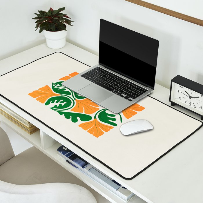 Blaze & Green: Les Fleurs | Flower Market 03 | Spring Summer 23 Desk Mat Gallery Image 2