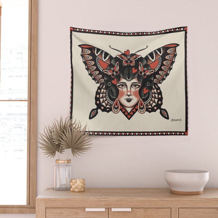 Queen of my heart (black hair) Wall Tapestry Gallery Image 2
