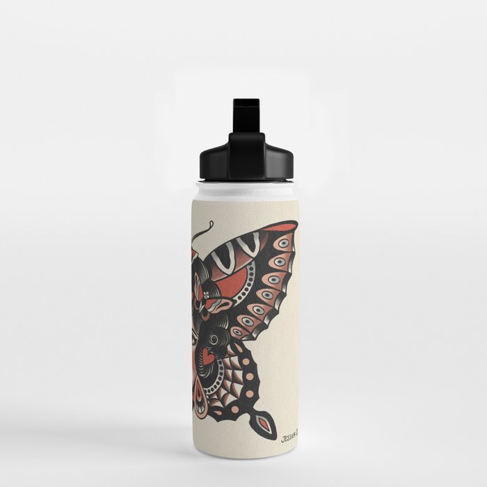 Queen of my heart (black hair) Water Bottle Gallery Image 2