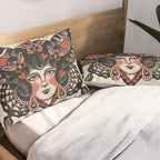 Queen of my heart (black hair) Pillow Sham Gallery Image 2