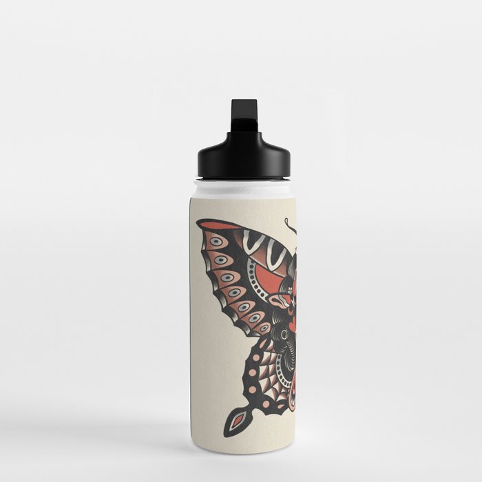 Queen of my heart (black hair) Water Bottle Gallery Image 3