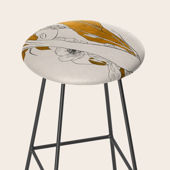 natural beauty-collage 7 Line Art 2 Stool Gallery Image 2