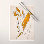 natural beauty-collage 7 Line Art 2 Wrapping Paper Gallery Image 1