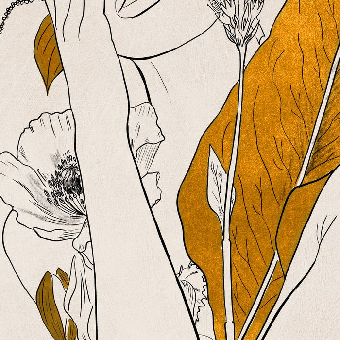 natural beauty-collage 7 Line Art 2 Coffee Mug Gallery Image 2