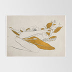 natural beauty-collage 7 Line Art 2 Rug Gallery Image 2