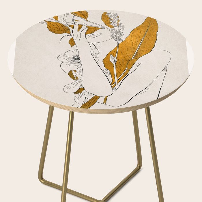 natural beauty-collage 7 Line Art 2 Side Table Gallery Image 2