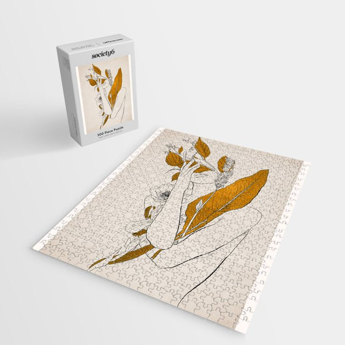 natural beauty-collage 7 Line Art 2 Jigsaw Puzzle Gallery Image 2