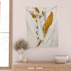 natural beauty-collage 7 Line Art 2 Wall Tapestry Gallery Image 2