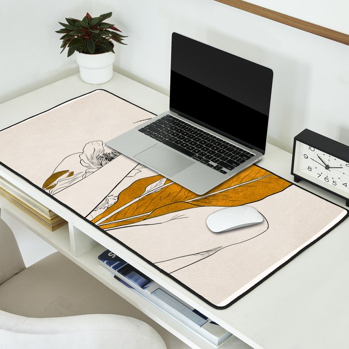 natural beauty-collage 7 Line Art 2 Desk Mat Gallery Image 2