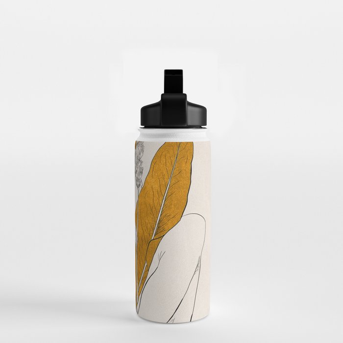 natural beauty-collage 7 Line Art 2 Water Bottle Gallery Image 2