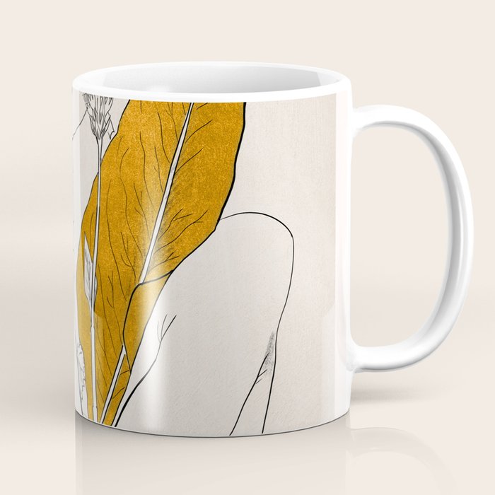 natural beauty-collage 7 Line Art 2 Coffee Mug Gallery Image 1