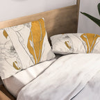 natural beauty-collage 7 Line Art 2 Pillow Sham Gallery Image 2