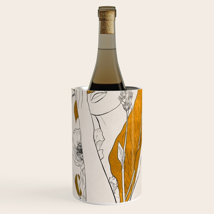 natural beauty-collage 7 Line Art 2 Wine Chiller Gallery Image 1