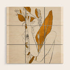 natural beauty-collage 7 Line Art 2 Wood Wall Art Gallery Image 1