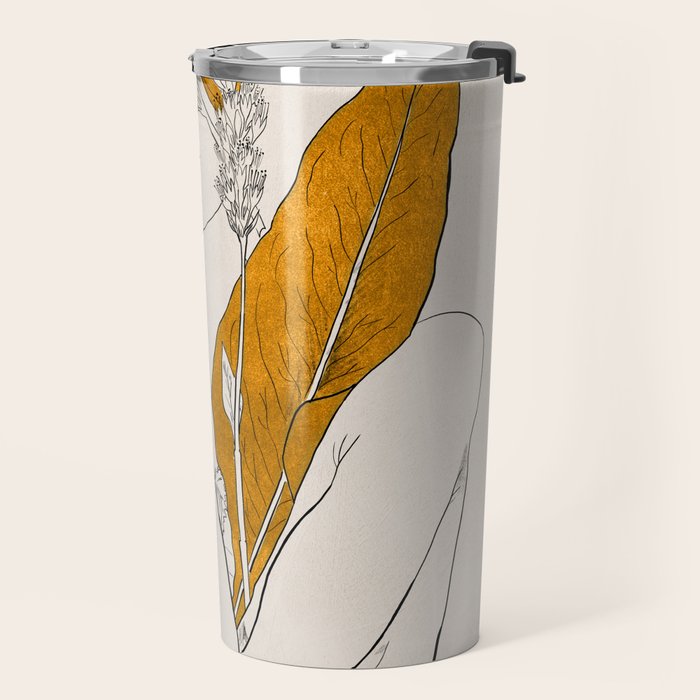 natural beauty-collage 7 Line Art 2 Travel Mug Gallery Image 2