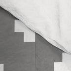 White Swiss Cross Pattern on Light Grey background Comforter Gallery Image 4