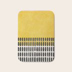 Yellow Black Modern Minimalism Bath Mat Gallery Image 1
