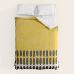 Yellow Black Modern Minimalism Comforter Gallery Image 6