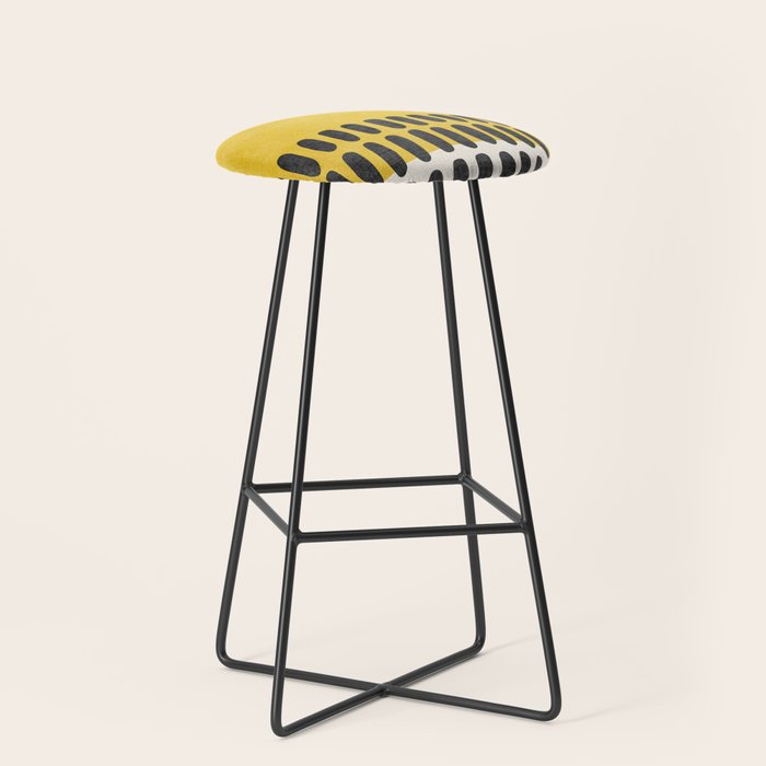 Yellow Black Modern Minimalism Stool Gallery Image 1