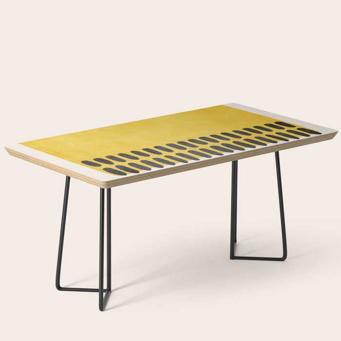 Yellow Black Modern Minimalism Coffee Table Gallery Image 1