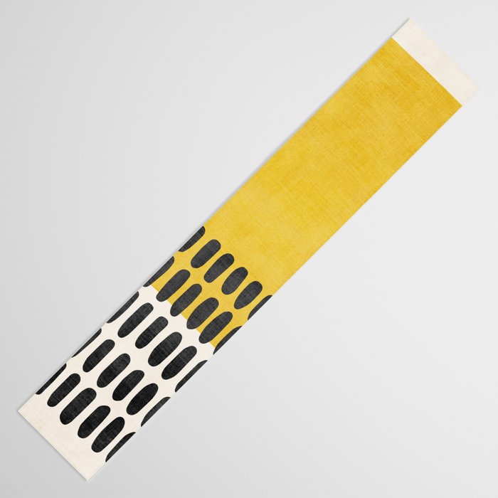 Yellow Black Modern Minimalism Table Runner Gallery Image 3