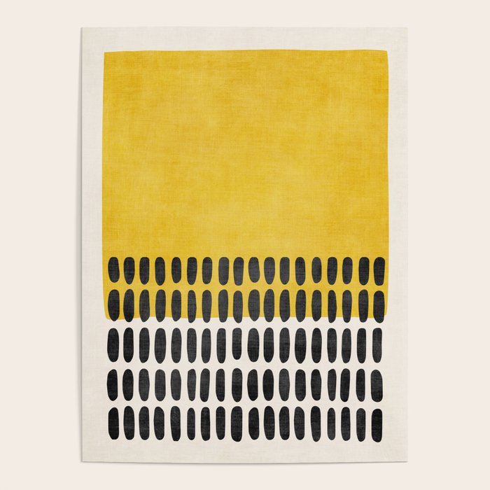 Yellow Black Modern Minimalism Poster Gallery Image 1