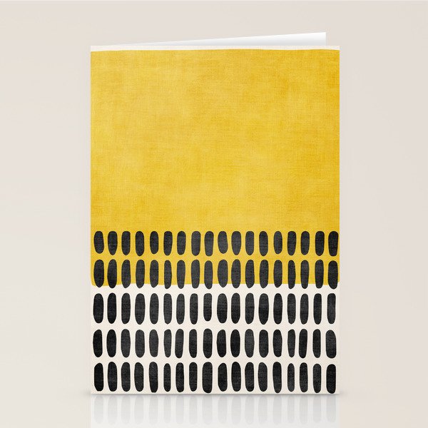 Yellow Black Modern Minimalism Stationery Card Gallery Image 1