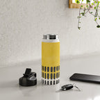 Yellow Black Modern Minimalism Water Bottle Gallery Image 4