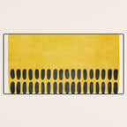 Yellow Black Modern Minimalism Desk Mat Gallery Image 3