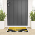 Yellow Black Modern Minimalism Welcome Mat Gallery Image 3