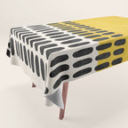 Yellow Black Modern Minimalism Tablecloth Gallery Image 1