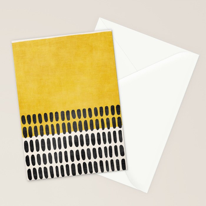 Yellow Black Modern Minimalism Stationery Card Gallery Image 2