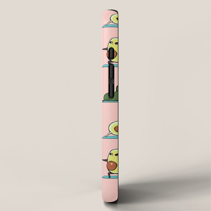 Avocado Yoga in Pink iPhone Case Gallery Image 2