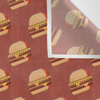 FAST FOOD / Burger - pattern Wall Tapestry Gallery Image 3