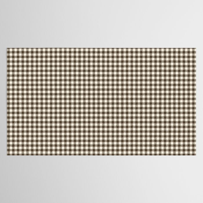 brown gingham Tablecloth Gallery Image 2