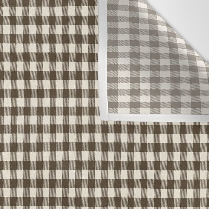 brown gingham Wall Tapestry Gallery Image 3