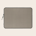 brown gingham Laptop Sleeve Gallery Image 1