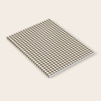 brown gingham Notebook Gallery Image 2