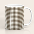 brown gingham Coffee Mug Gallery Image 1