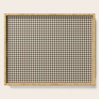 brown gingham Serving Tray Gallery Image 1