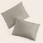 brown gingham Pillow Sham Gallery Image 3