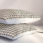 brown gingham Pillow Sham Gallery Image 3